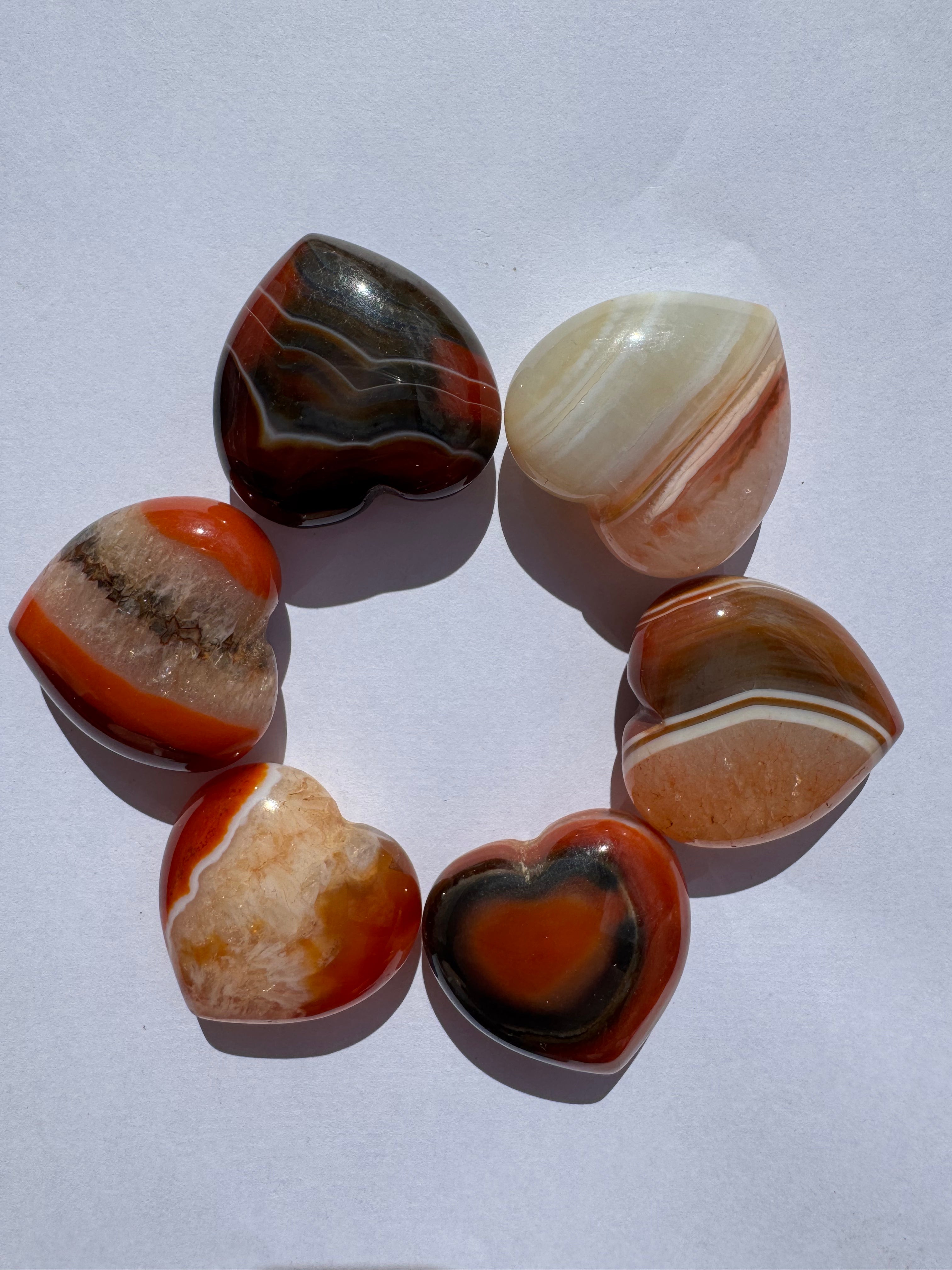 Corazones de cornalina | Mini
