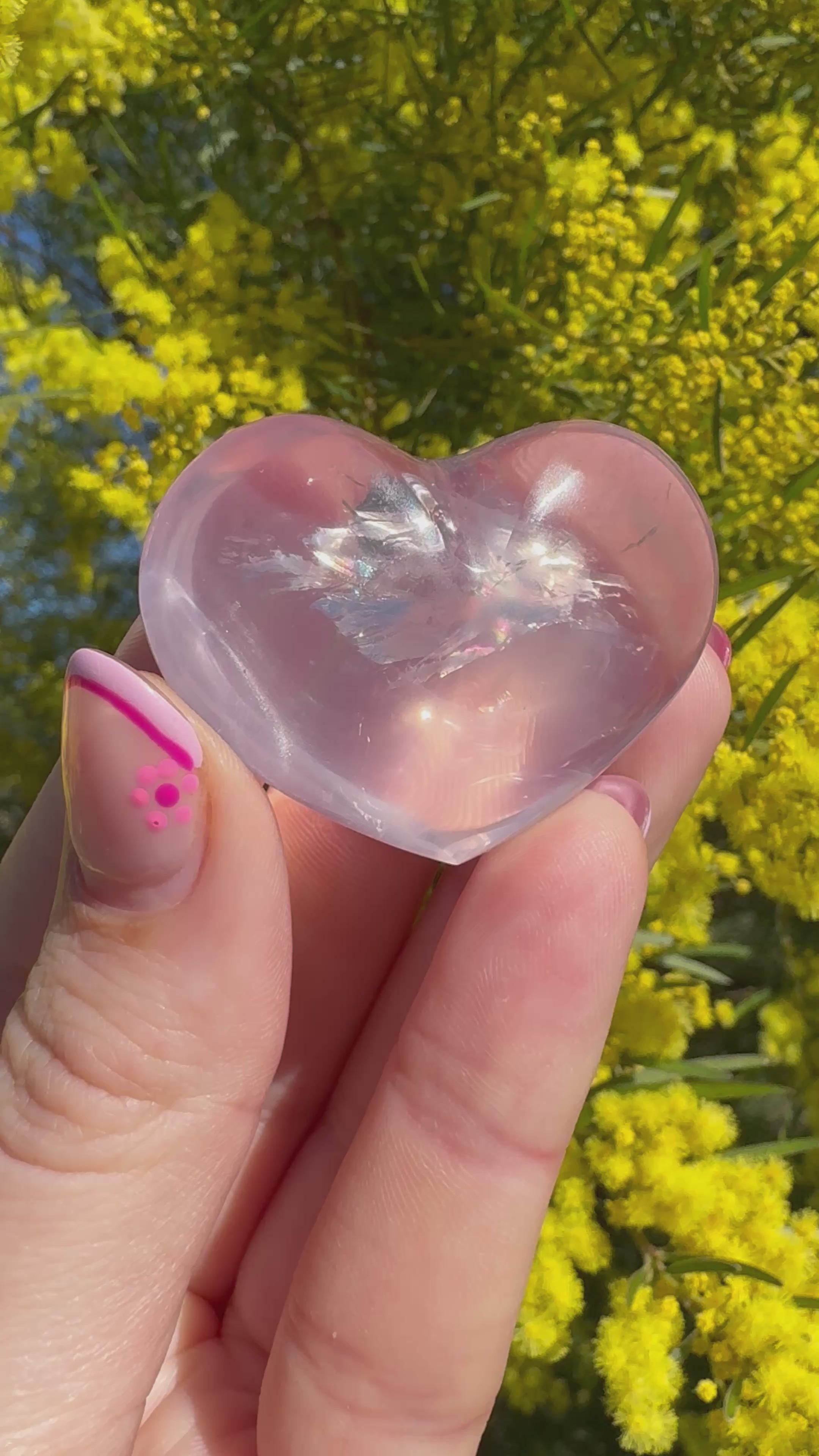 Rose Quartz Heart - Mini
