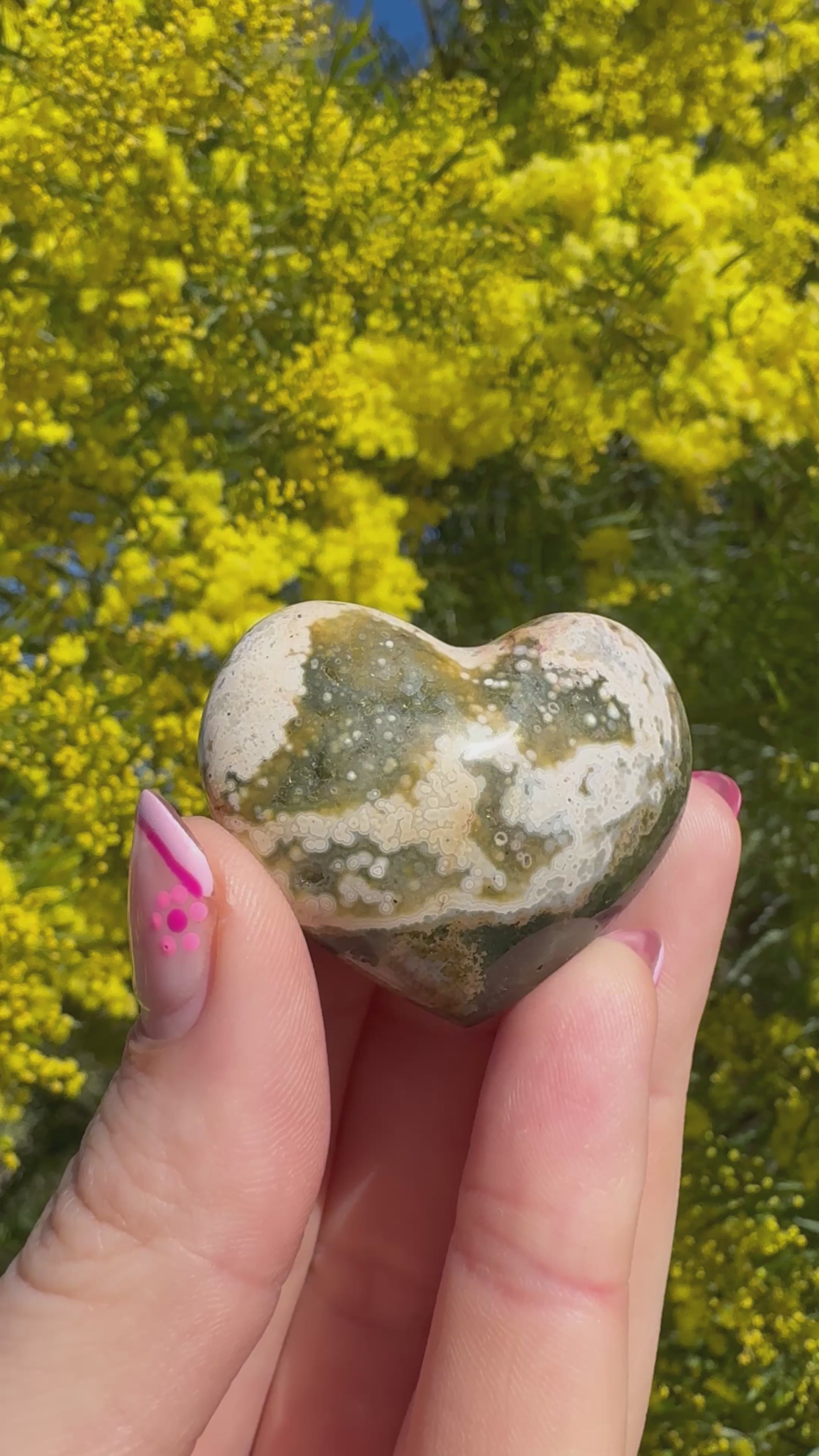 Ocean Jasper Heart - Mini