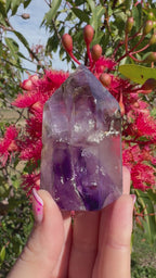 Included Amethyst Polished Freeform