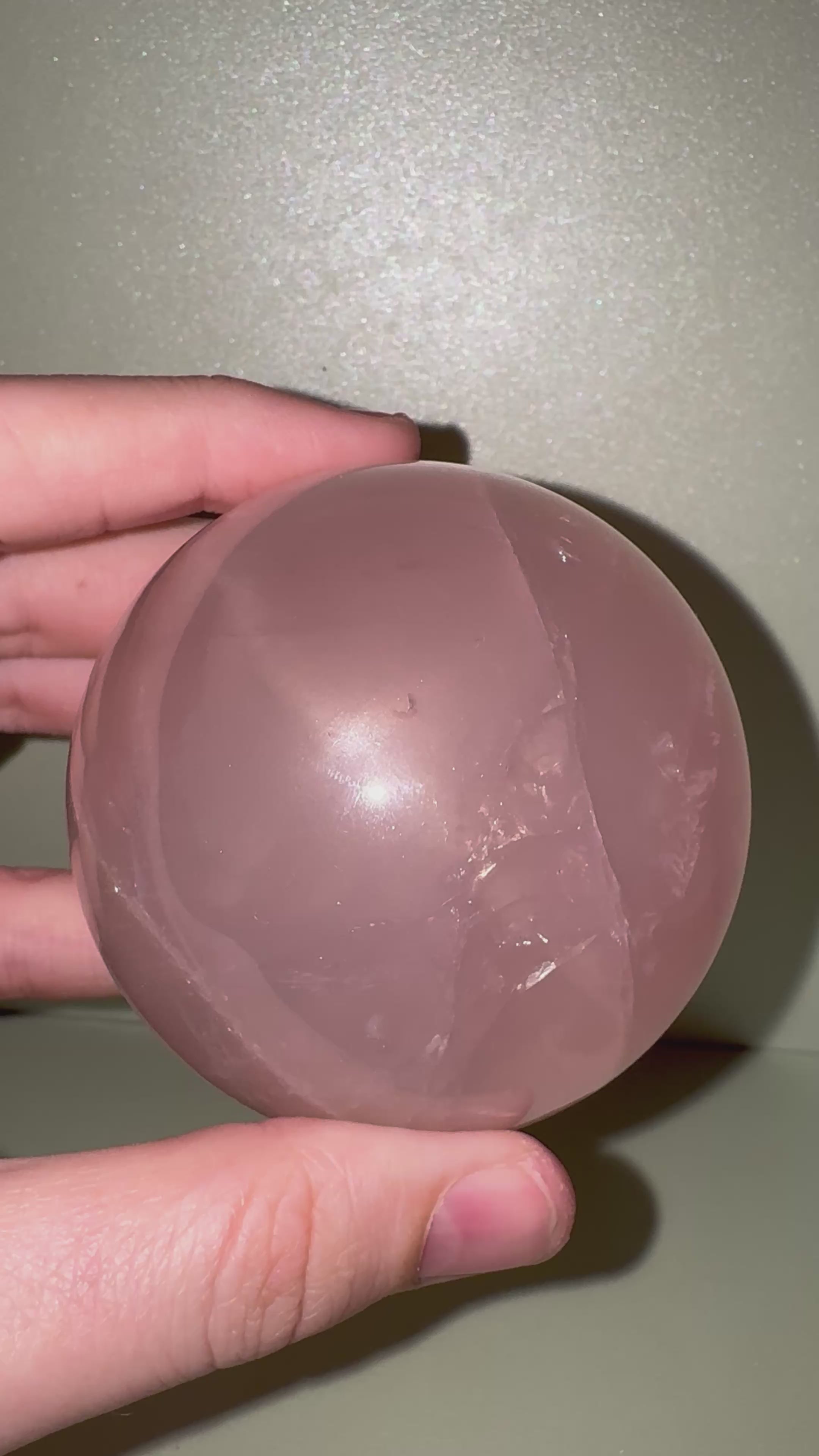 Rose Quartz Sphere with Asterism