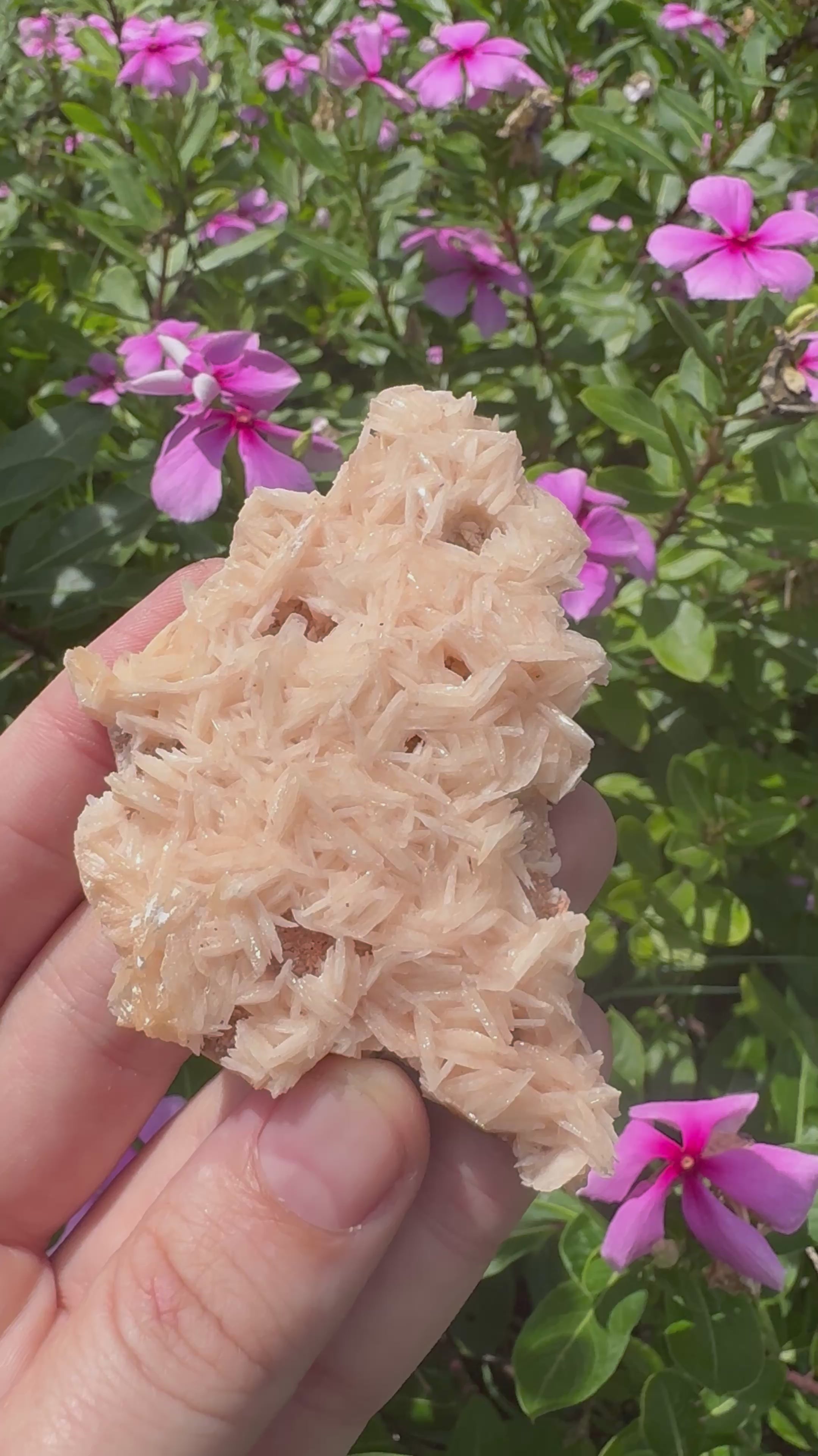 Vanadinite on Barite Specimen