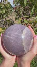 Lavender Rose Quartz Asterism Sphere - Statement 2.9kg