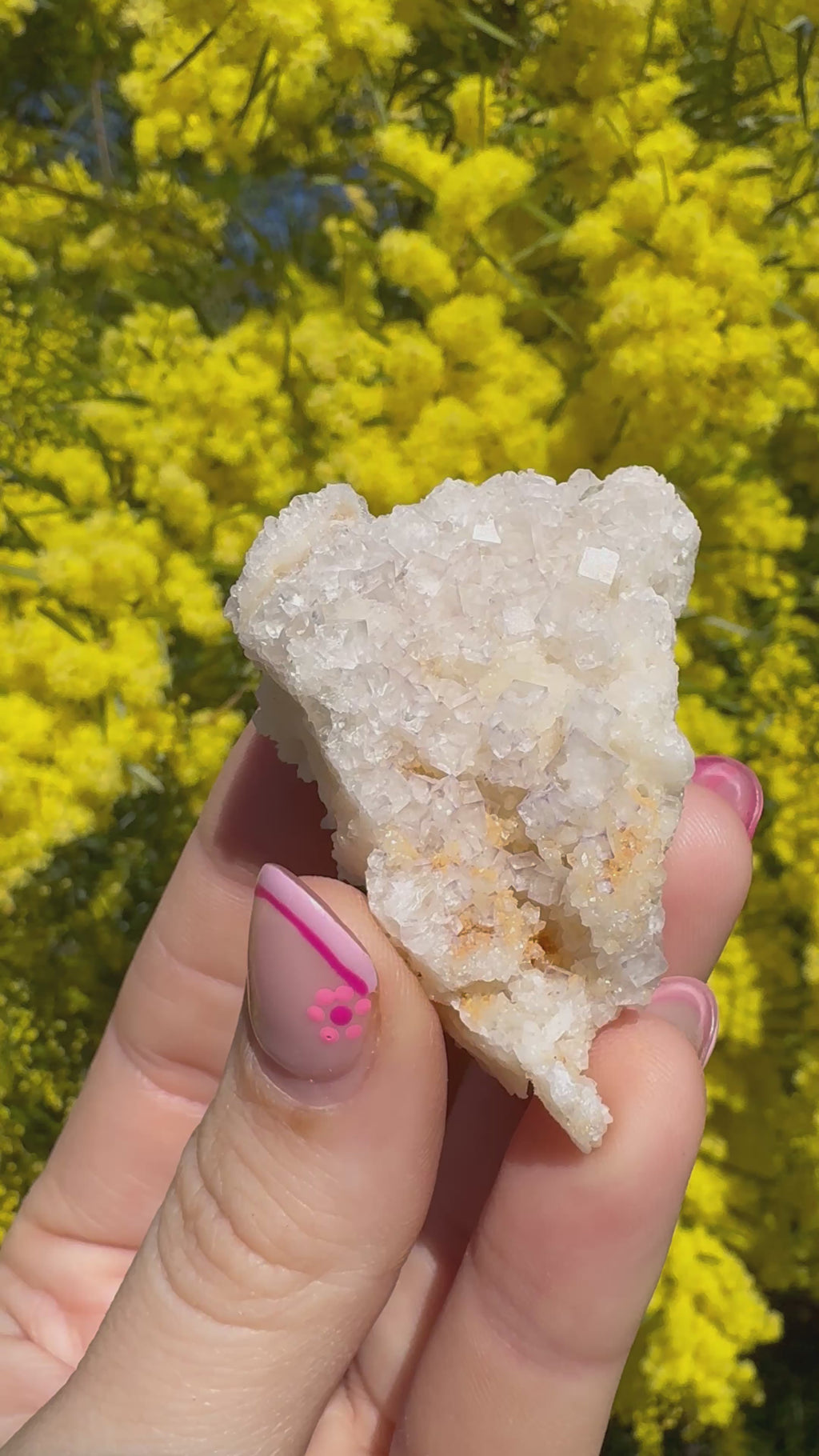 Purple-Zoned Cubic Fluorite on Quartz Specimen