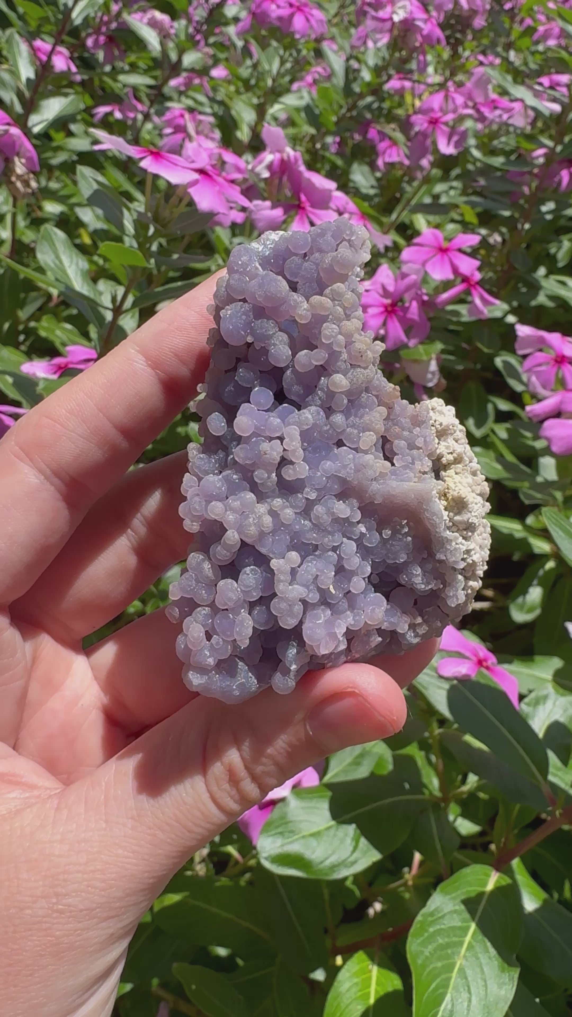 Natural Grape Agate Cluster