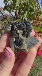 Pyrite And Galena On Quartz Specimen