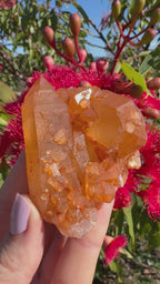 Tangerine Quartz Cluster