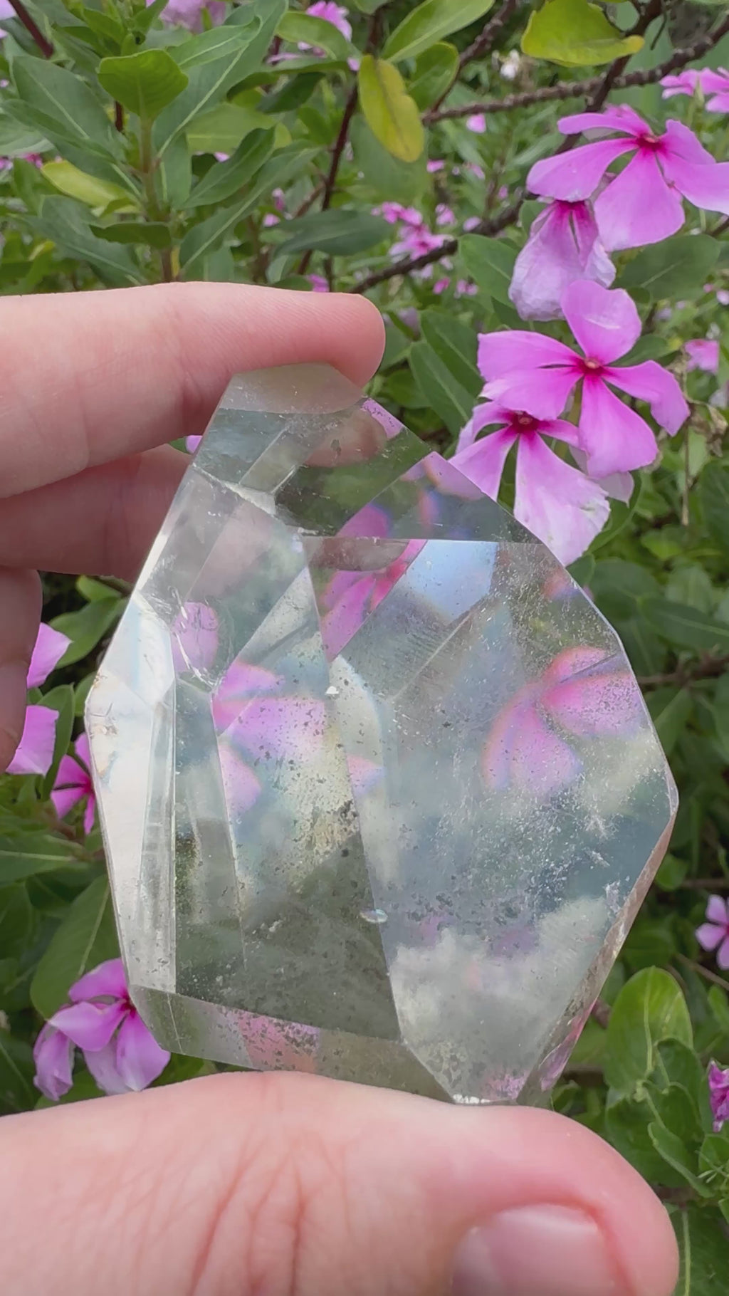 Inclusion Smoky Quartz Faceted Freeform