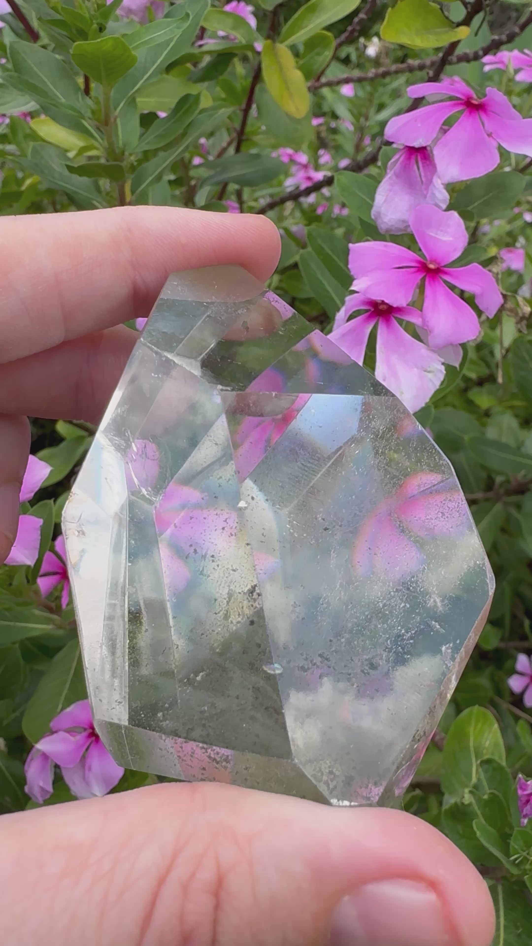 Inclusion Smoky Quartz Faceted Freeform