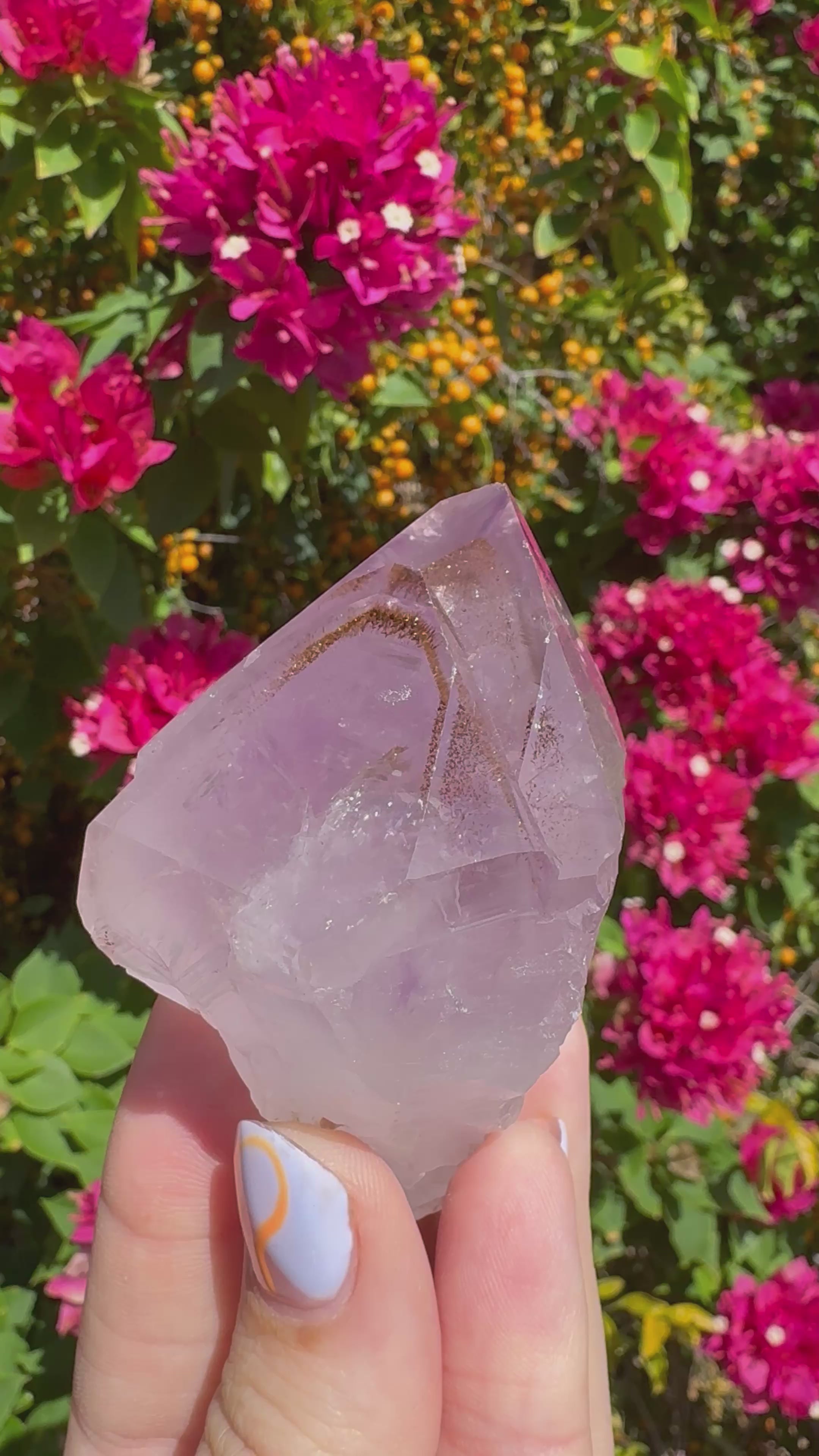 Collector’s Nigerian Phantom Amethyst with Record Keepers
