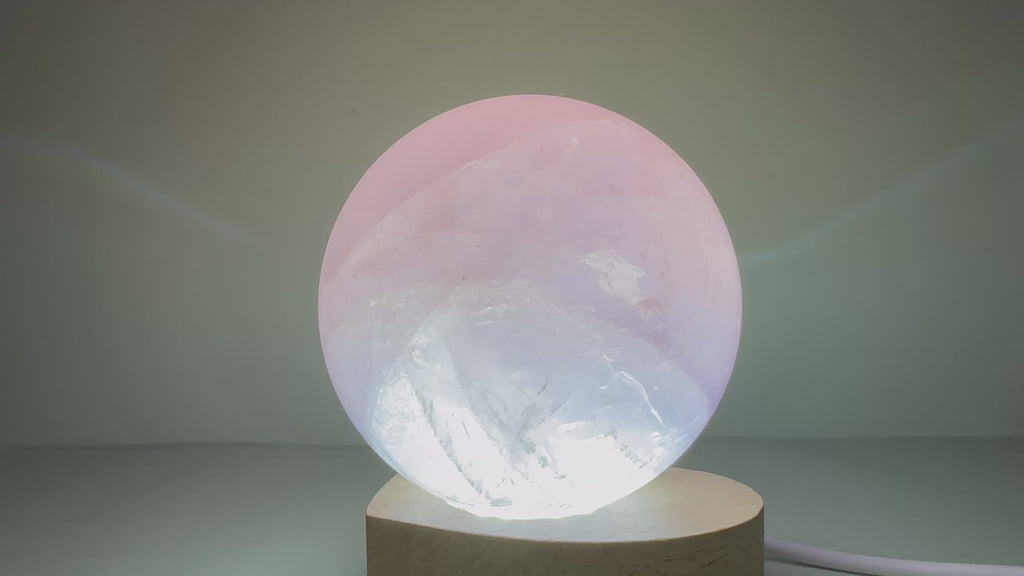 Rose Quartz Sphere with Asterism