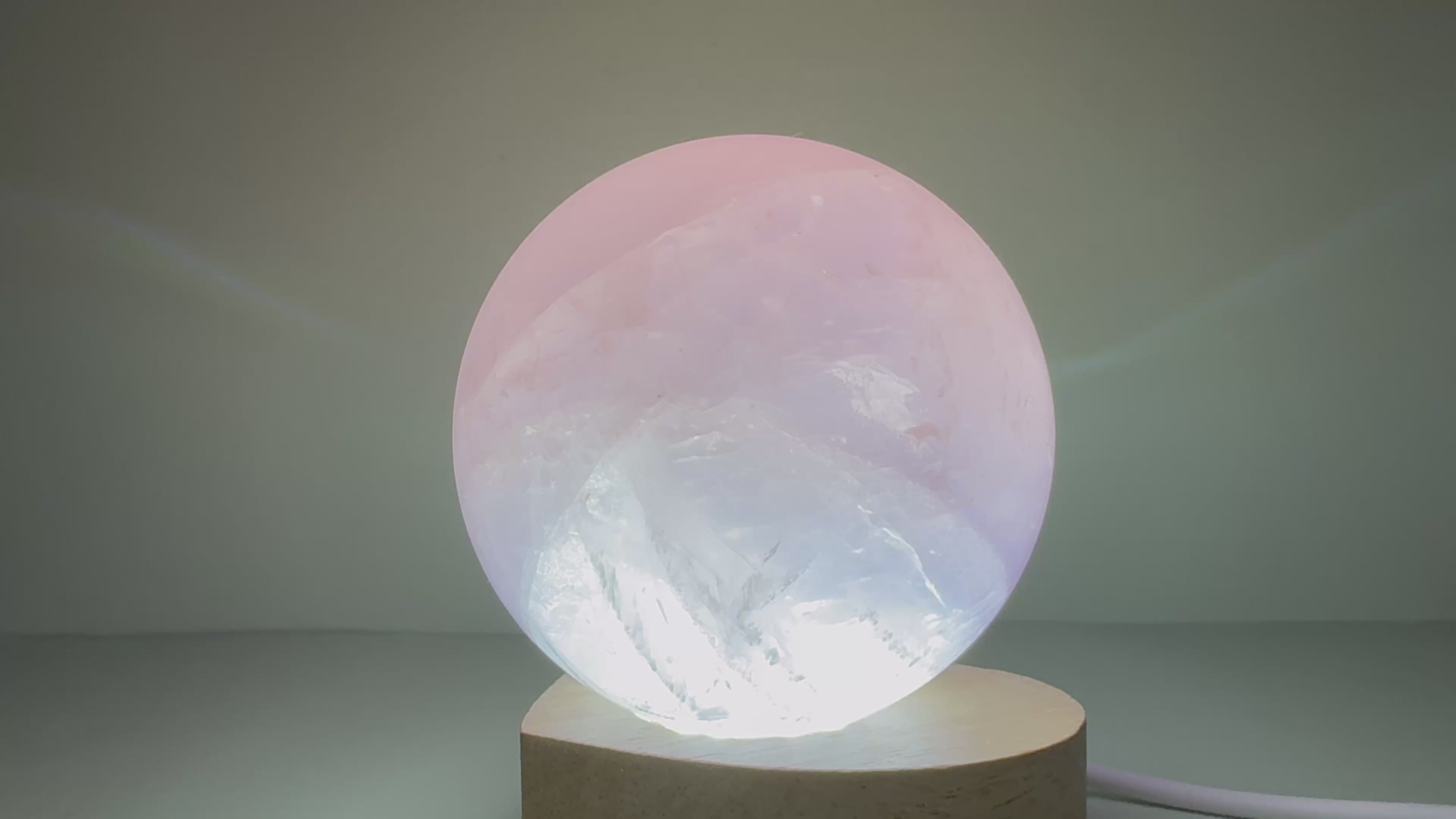 Rose Quartz Sphere with Asterism