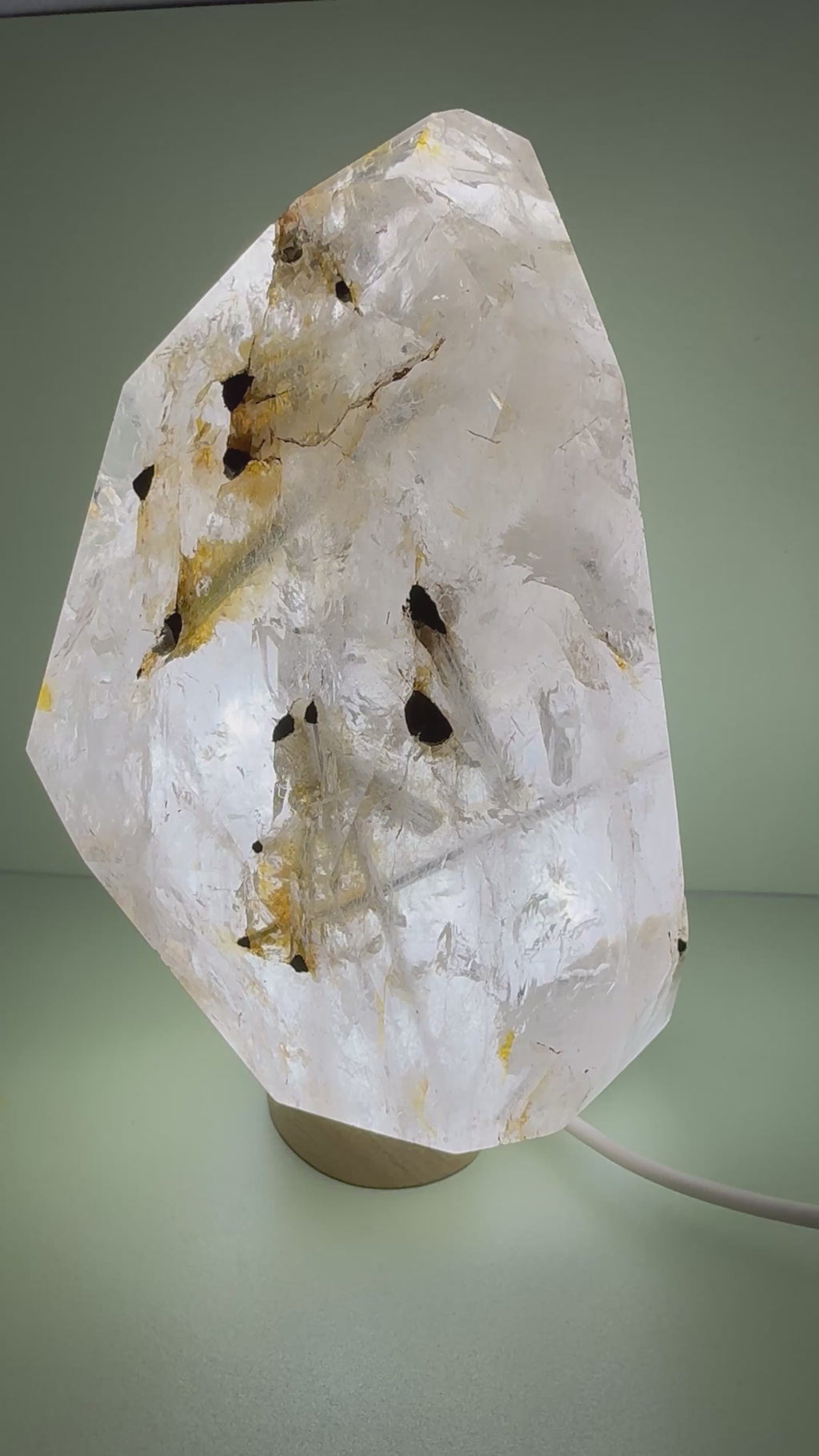Inclusion Quartz Freeform - Black Tourmaline Rods
