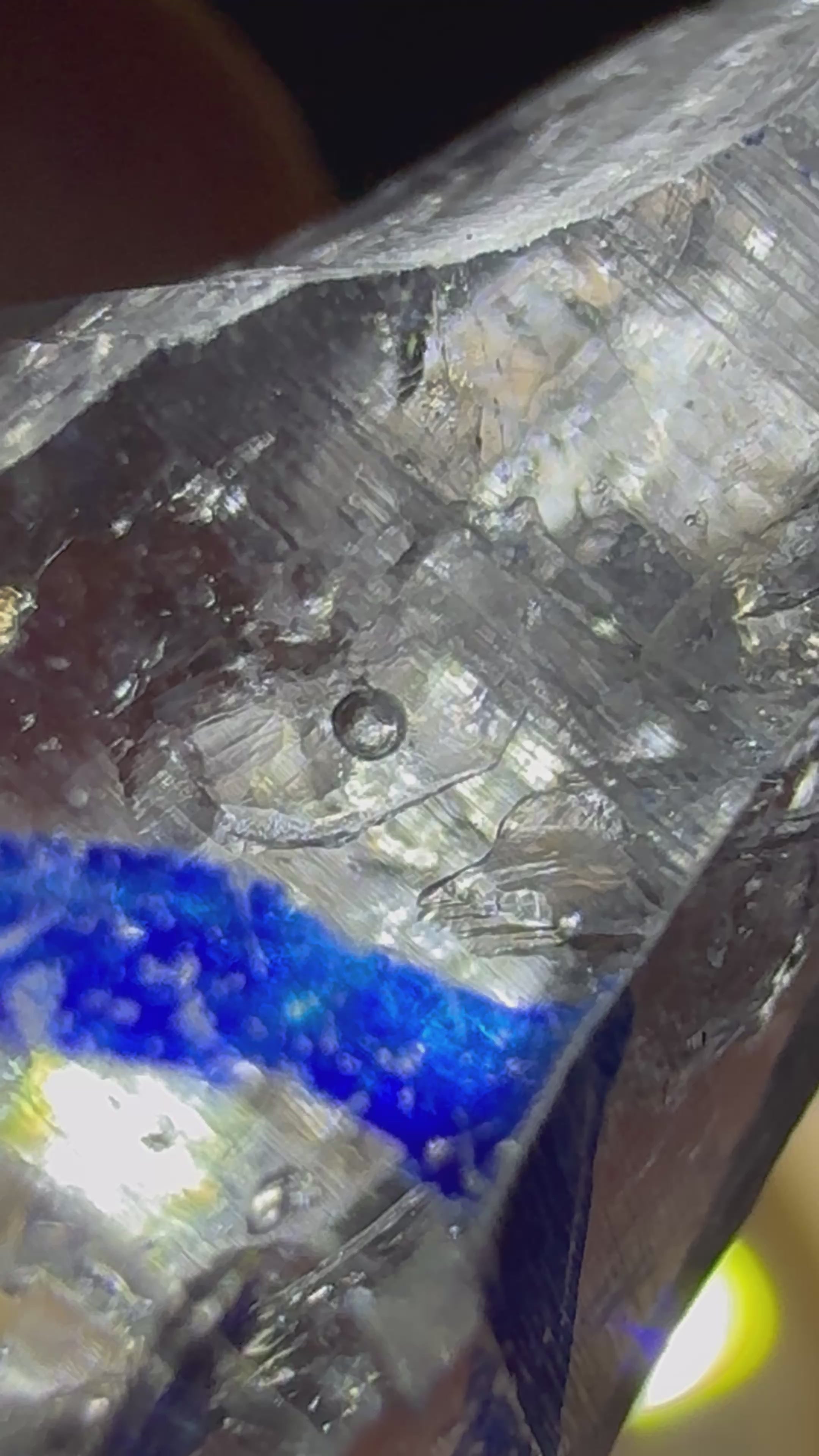Herkimer Diamond Natural Specimen - Enhydro